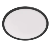 LED stropno svetlo FLORI LED/22W/230V 4000K crno, precnik 42 cm