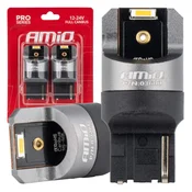 Avtomobilske LED žarnice AMiO WY21W, oranžne, 12V/24V