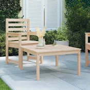 Vidaxl Vrtna miza 82,5x82,5x45 cm trdna borovina