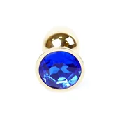 Gardj Europe Plug-Jewellery Gold PLUG – temno modra