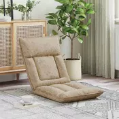 vidaXL Tlorisni stol Svetlo siva 55 x 61 x 70 cm blago