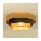 Stropna svjetiljka WENTA 1xE27/60W/230V promjer 50 cm juta/smeda
