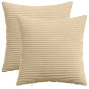Vidaxl Prevleka za blazino 2 kos HEERLEN Siva zelena 35 x 35 cm