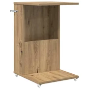 Vidaxl Stranska miza Umetni hrast 40 x 35 x 60 cm Konstruiran les