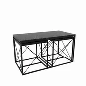 HANAH HOME Defne Black Marble (3 kom)