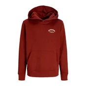 Jack & Jones Junior Majica JJEBrandes rdeča/črna/off-bela