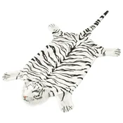 Vidaxl Plišasta preproga tiger 144 cm bele barve