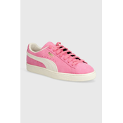 Superge iz semiša Puma Suede Neon roza barva, 396507