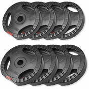 Gorilla Sports Set plasticnih tegova sa rukohvatima (4 x 2,5 kg, 4 x 5 kg) ( 100654-00007-0114 )