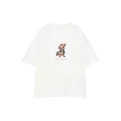Pull&Bear Majica rjava/črna/bela