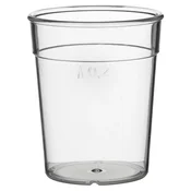 Gastro plastični kozarec 0,3 l, prozoren, SAN plast, z oznako 0,2 l