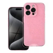 OEM Ovitek za iPhone 15 PRO Clear Case 2 mm, roza Blink