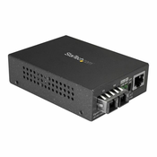 StarTech.com Singlemode (SM) SC Fiber Media Converter for 10/100/1000 Network - 10km - Gigabit Ethernet - 1310nm - w/ Auto Negotiation (MCMGBSCSM10) - fiber media converter - 10Mb