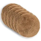 Vidaxl Prevleka za blazino 6 kos HEERLEN Taupe Premer 40 cm PV flis