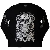Slayer White Skulls (Sleeve Print) Black L Majica
