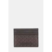 Etui za kartice Calvin Klein rjava barva, LV04D1083G