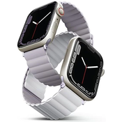 UNIQ strap Revix Apple Watch Series 4/5/6/7/8 / SE / SE2 / Ultra 42/44 / 45mm. Reversible Magnetic lilac-white (UNIQ-45MM-REVLILWHT)