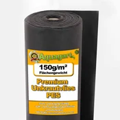 Aquagart 375 m2 flis za zatiranje plevela vrtni flis mulč flis zmleta tkanina 150 g 1 m širok PES, (22073867)
