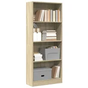 Regal za knjige boja hrasta 60x24x143 cm od konstruiranog drva