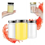 shumee 5X ATENA kozarec 330 ml + visok pokrov FI66 marmelada, vlažilne sveče, darilo