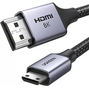Ugreen Kabel mini HDMI - HDMI 2.1 8K 1 m - siv