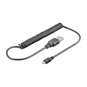 Kabl USB 2.0 AM - USB BM micro spiralni, 1m