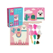 TM Toys Wow Box - Macramé Lama Vezenje, komplet za vezenje ustvarjalna zabava DIY 6+