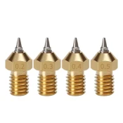 Start3Dprint Bronasta šoba z zamenljivo jekleno konico 0,4 mm za filament 1,75 mm (navoj M6)