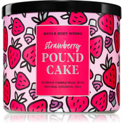 Bath & Body Works Strawberry Pound Cake dišeča sveča 411 g