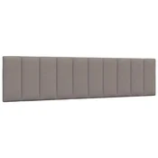 Vidaxl Blazina za vzglavje Hanko taupe 200 cm blago