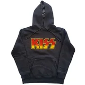 Kiss Classic Logo Charcoal Grey XL Kapuco