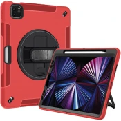 Ohišje za iPad 3/2/1/Pro 11 s stojalom in naramnico Rdeče