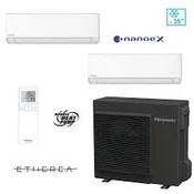 Panasonic Heat-multisplit klimatska naprava CU-2Z50ABEC(antracit 7,5kw zunanja) + 2 x CS-Z35ZKEW (3,5kw notranja) - model 2025 - Panasonic