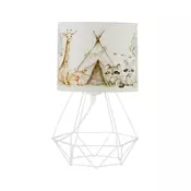 Decija stona lampa KIDS ROOM 1xE27/60W/230V, precnik 18 cm, sa motivom životinjica