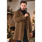 PLT8376 DEWBERRY MENS COAT-LIGHT CAMEL