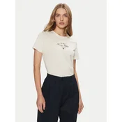 Tommy Hilfiger Majica WW0WW43895 Écru Regular Fit