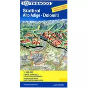Strassenkarte Südtirol / Alto Adige - Dolomiti 1:150 000