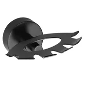 X-ROUND BLACK držalo za zobne ščetke, črno mat - Črna - 105x54x89 mm - Sapho - X-ROUND - 24 - Medeninasti - Držalo za kozarec - Krožni - 105 - 54 - 89 - According to recommendation - 14