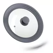 Northix Univerzalni pokrov za lonec 22-26 cm steklo silikon