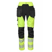 shumee Delovne hlače URBAN Plus BoSafety z visoko vidljivostjo, elastika v 4 smeri, razred 1, rumene 56