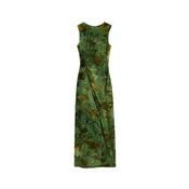 Desigual Obleka temno rjava / rumena / zelena / temno zelena