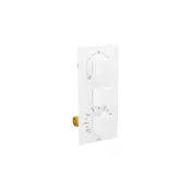 Mexen Cube termostatska kopalna in pršna armatura s 3 izhodi, bela - 77503-20