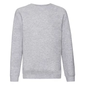 Gray childrens sweatshirt Raglan Sweat Fruit of the Loom
