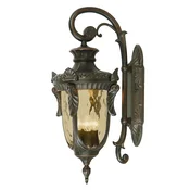 Elstead Lighting Elstead Philadelphia 3-lučna velika zunanja stenska svetilka, stara bronasta, IP44, E14, (22100284)