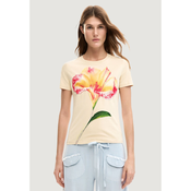Desigual Majica Estocolmo 26SWTK03 Bež Regular Fit