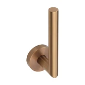 X-ROUND COPPER stensko držalo za rezervni toaletni papir, bakrena mat barva - Baker - 55x165x65 mm - Sapho - X-ROUND - 24 - Medeninasti - Lepilo - Drugo - Nosilec toaletnega papirja - Krožni - PVD premaz - 55 - 165 - 65 - 14
