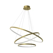 LED Lestenec na vrvici HOOP LED/93W/230V pr. 80 cm 4000K zlata