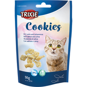 TRIXIE Cookies z lososom in mačjo meto 50 g