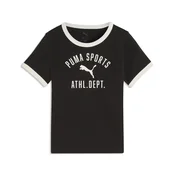 PUMA Varsity Relaxed Tee Youth, Shop, Black, 3-4Y