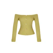 Trendyol Green Carmen Collar Knitwear Cardigan